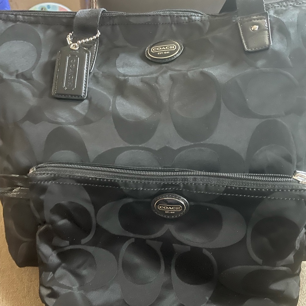 Authentic Signature Canvas Coach Tote